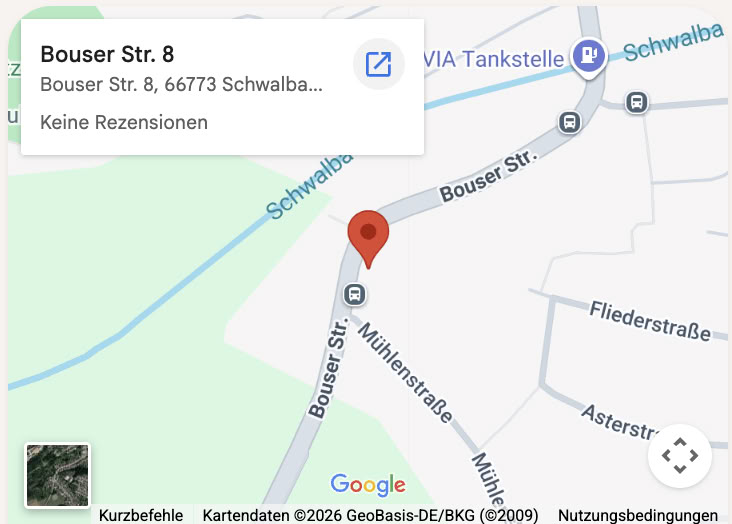 Standort Epicure Saar – Bouser Str. 8, 66773 Schwalbach auf Google Maps